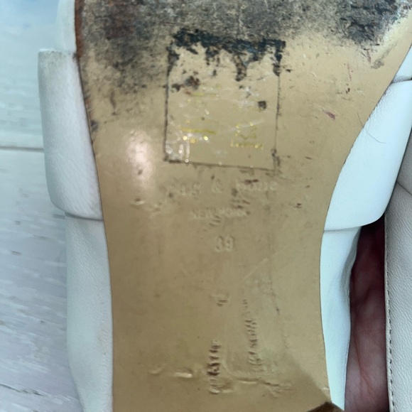 Designer Rag & Bone genuine leather slip-on loafer mules sz 39 - Picture 9 of 11